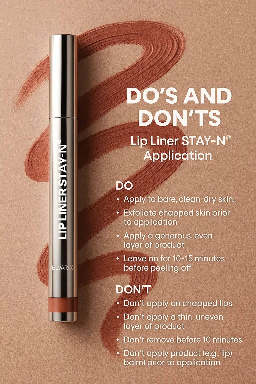 ELVARO Stay-Line™ Peel-Off Lip Liner Elvaro